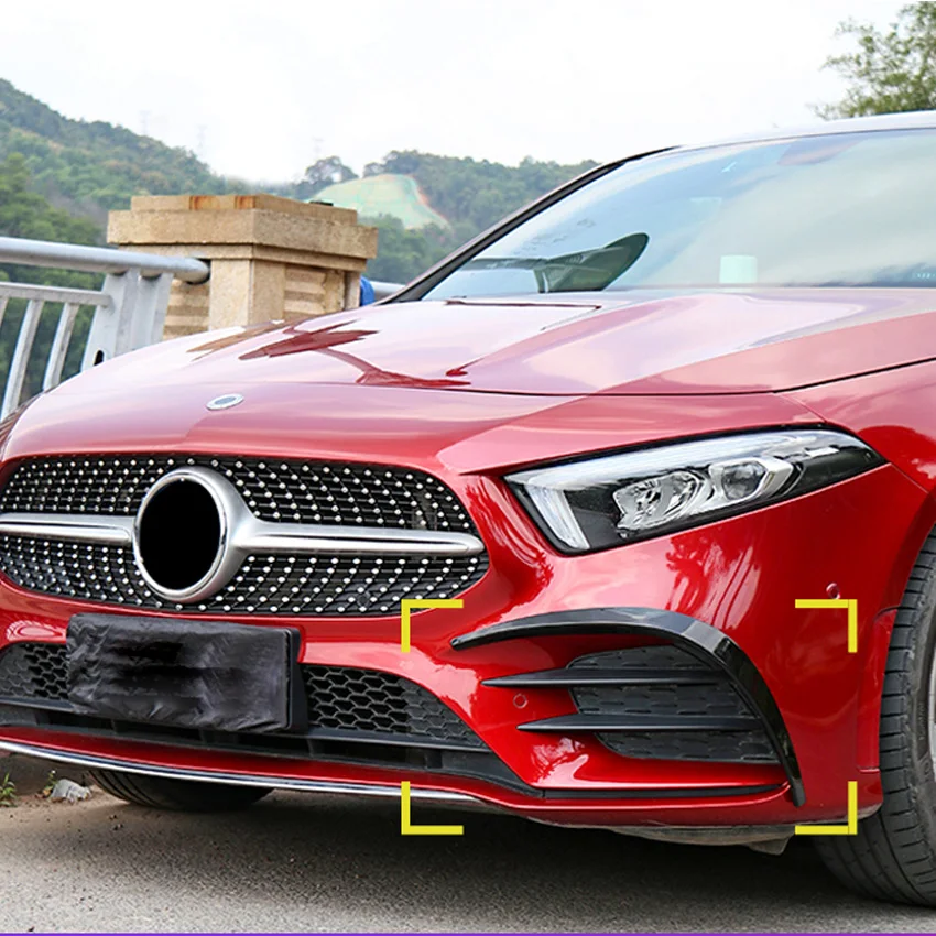 

Front Bar Air Intake Air knife Exterior Car Sticker Modification Suitable For Mercedes Benz A Class A180 A200 A220 A35 AMG