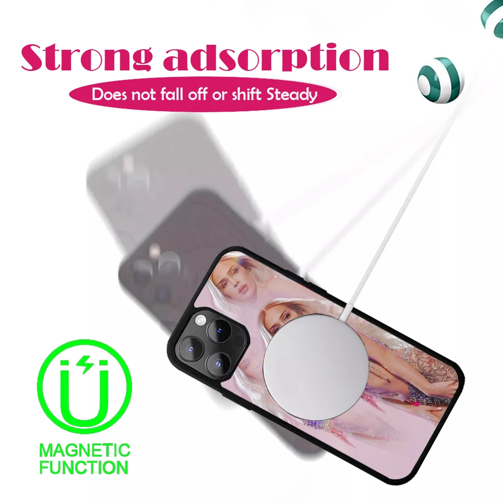 Singer B-Bad Gya Phone Case For iPhone 16 15 14 13 12 11 Pro Max Plus Mini Magsafe Mirror Wireless Magnetic Cover