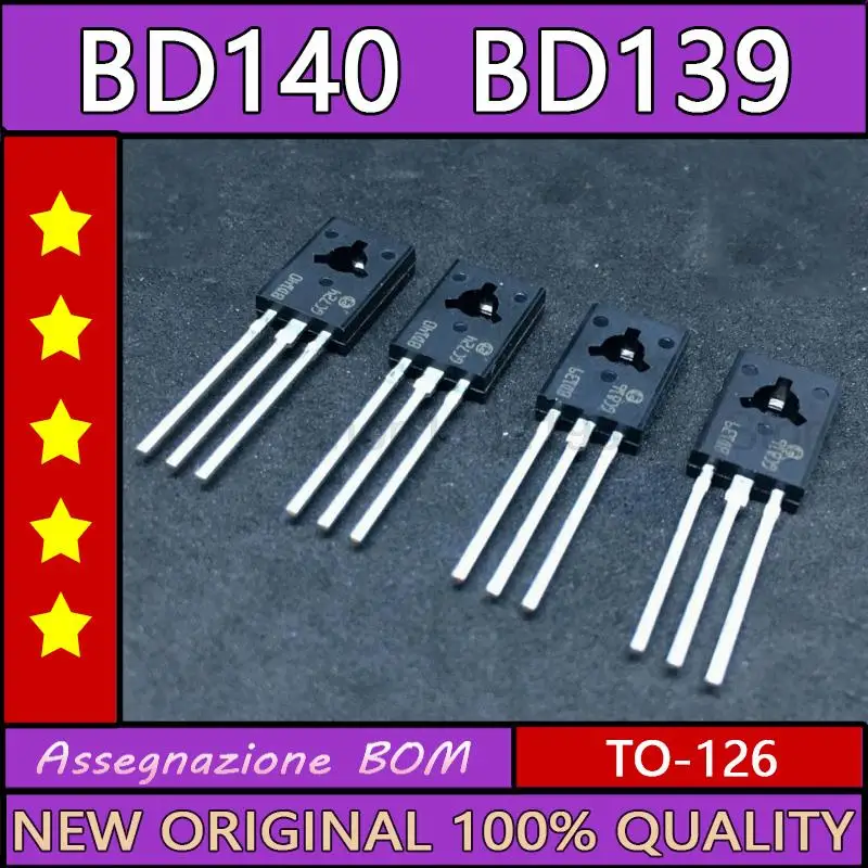 

100 шт. 100% импортный оригинальный BD140 BD139 TO126 TO-126 новый регулятор напряжения IC