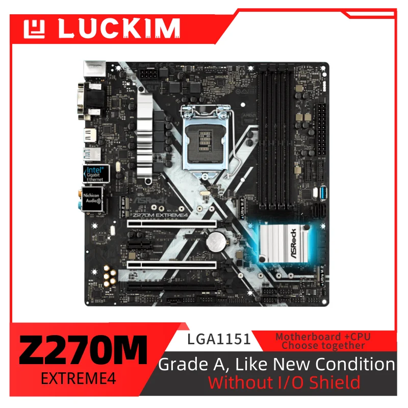 

Refurbished Z270M EXTREME4 Motherboard LGA1151 DDR4 Supports 7th and 6th Generation i7 / i5 / i3 / Pentium