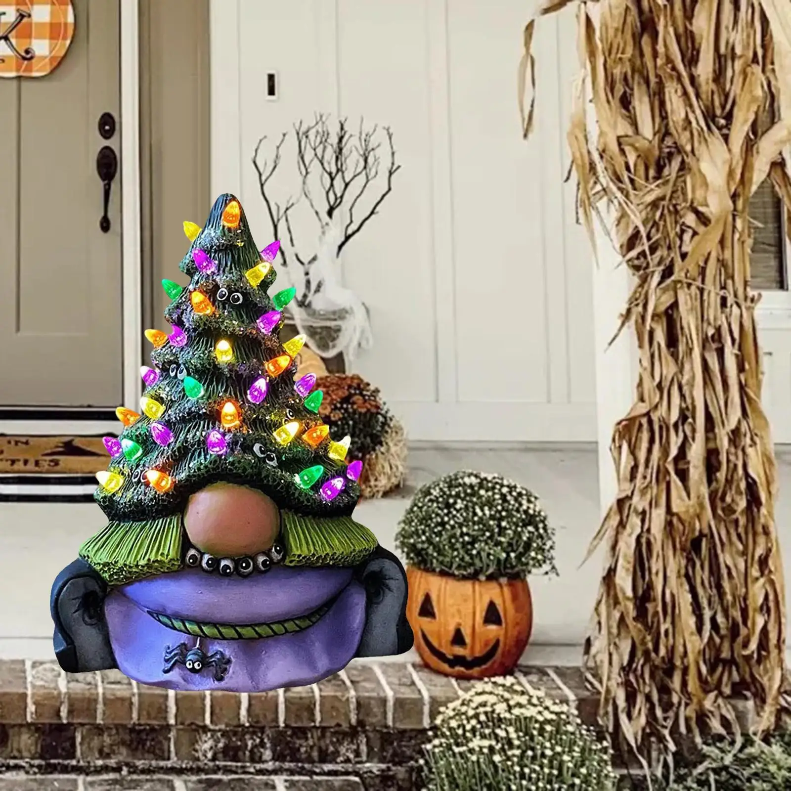 

Light up Gnomes Lighted Tree Handmade Elf Figurines Easter Decorations Halloween