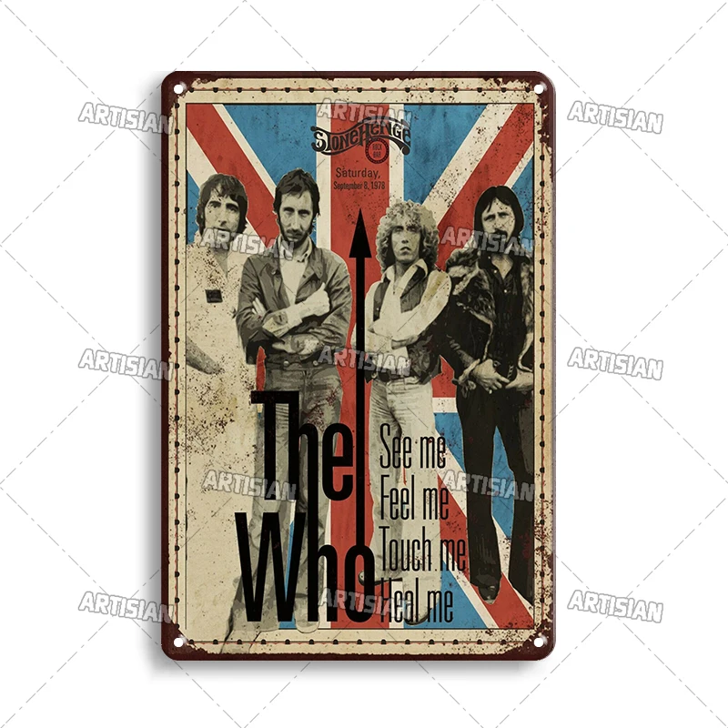 Металлическая вывеска Rock & Roll ARTISIAN