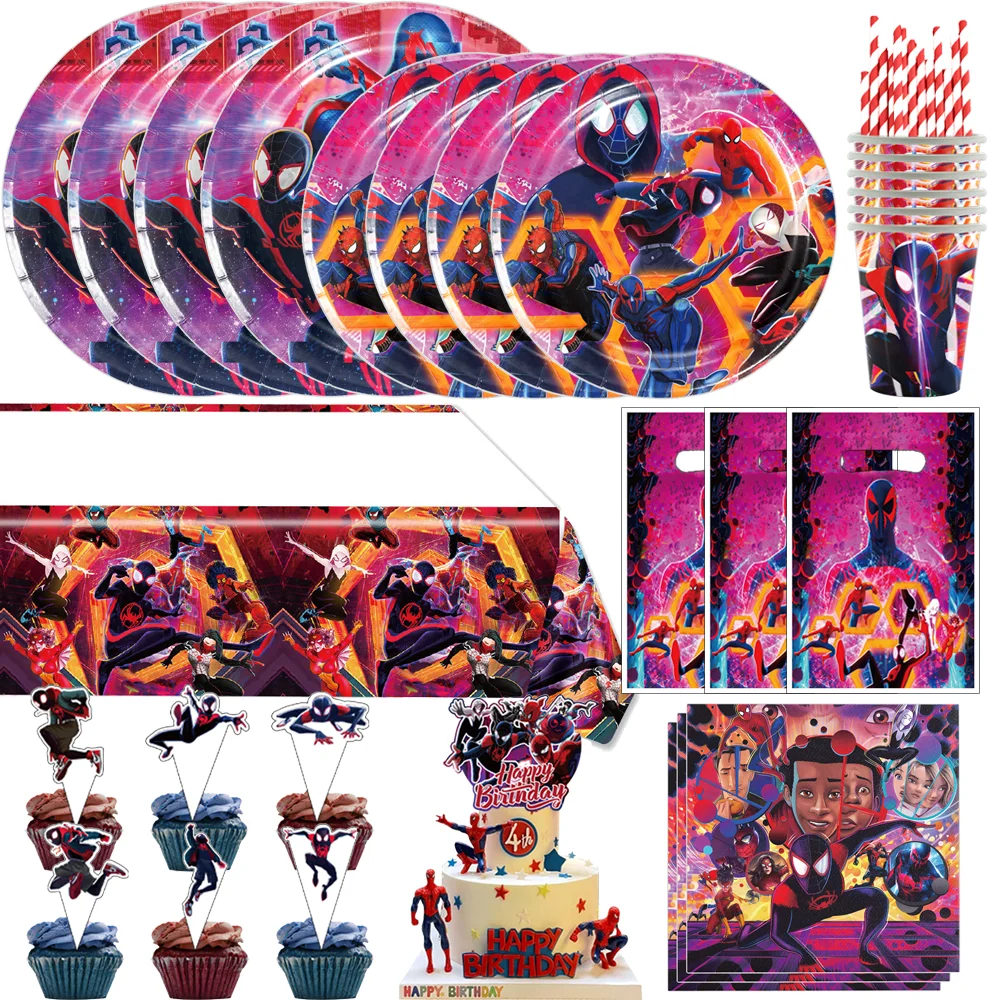 Декор для вечеринки в честь Дня Рождения с Человеком-Пауком детский душ флаг днем