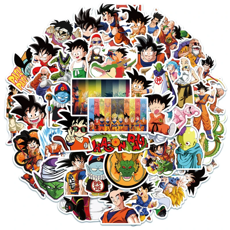 

50 Popular Anime Dragon Ball Goku Graffiti Stickers Suitcase Motorcycle Mobile Phone Computer Waterproof Stickers