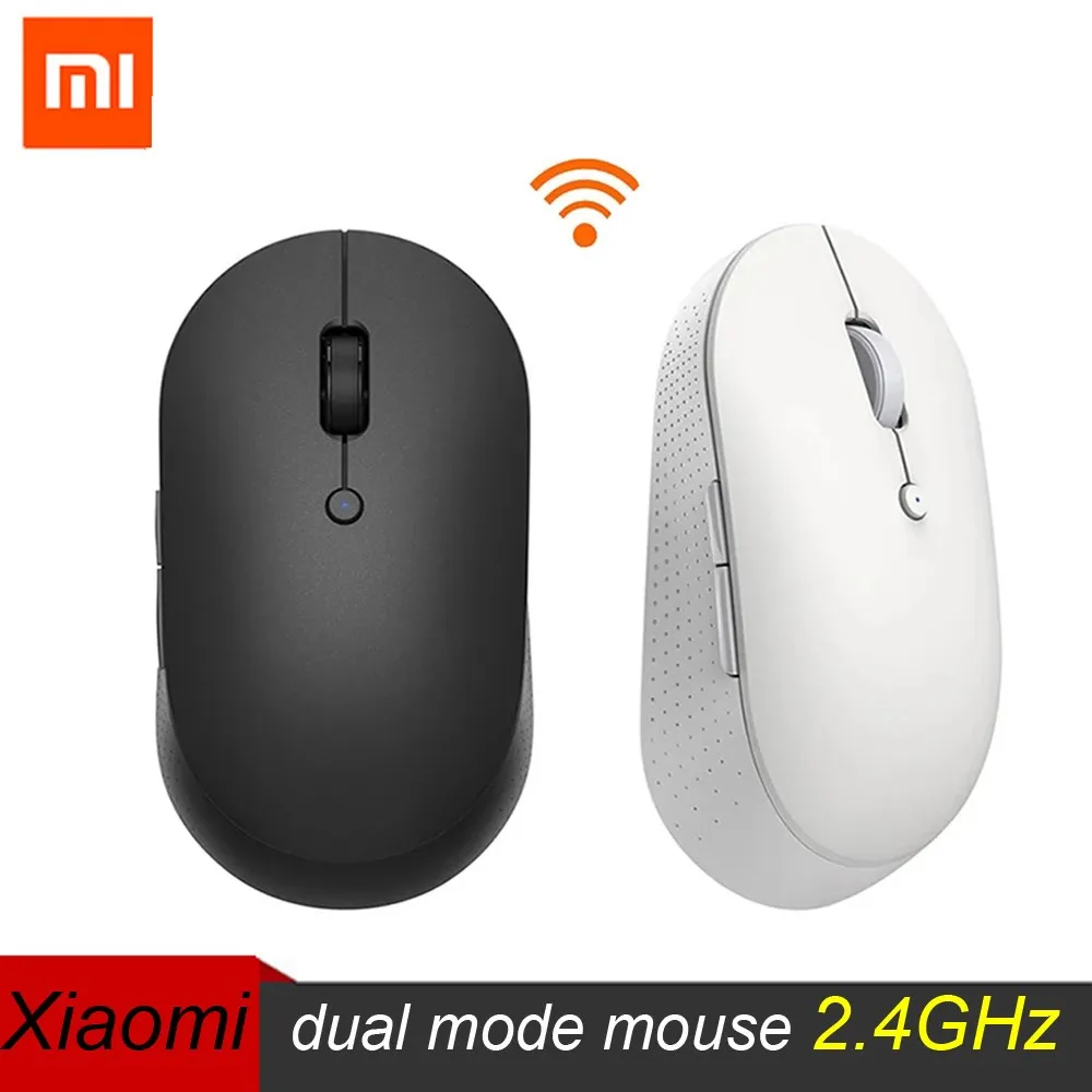 

Xiaomi Wireless Dual-Mode Mouse Bluetooth USB Connection 1000DPI 2.4GHz Optical Mute Laptop Notebook Office Gaming Mouse Sale