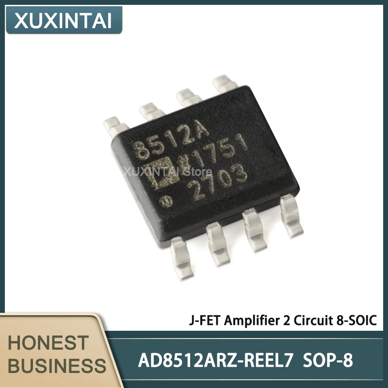 

10Pcs/Lot New Original AD8512ARZ-REEL7 AD8512ARZ J-FET Amplifier 2 Circuit 8-SOIC