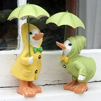 resin ducks outdoor decor adorable vivid dilly and dally garden ducks with umbrella non fading resin animal garden statue
