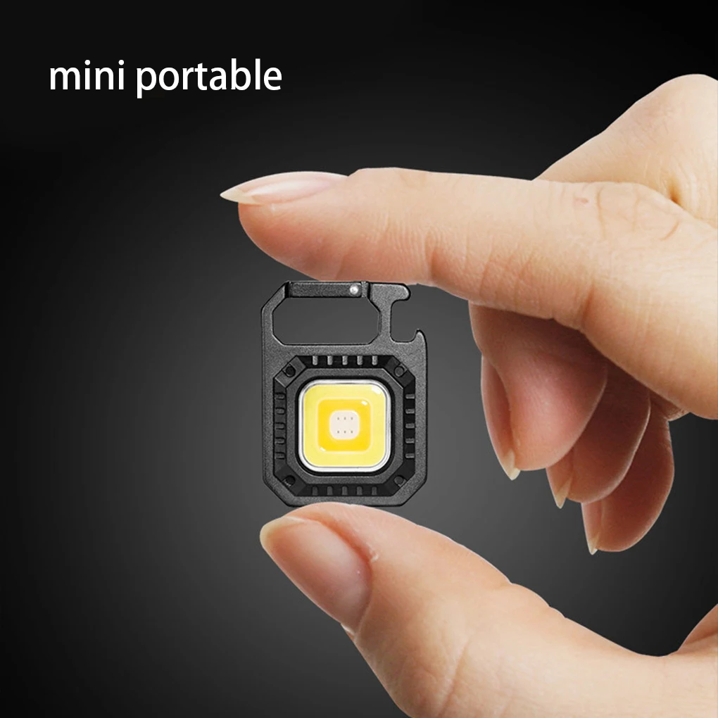 

Keychain COB Light Multipurpose Torch Emergency Adjustable Flashlight