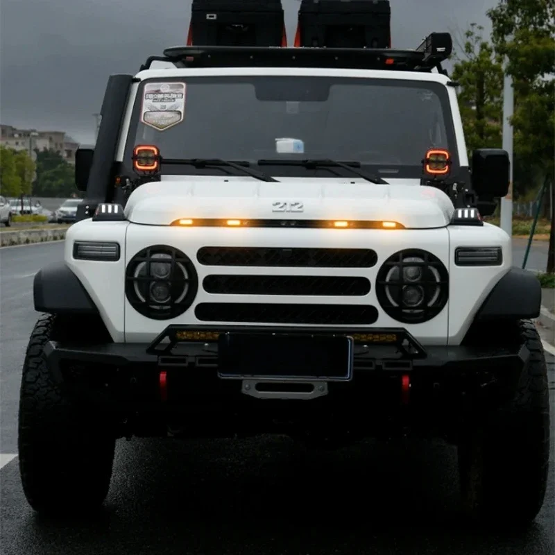 Фото Новинка! Светодиодные янтарные фонари для капота BAIC 212 T01 2024-2025: Дневные ходовые огни, декоративные лампы, внешние аксессуары №2