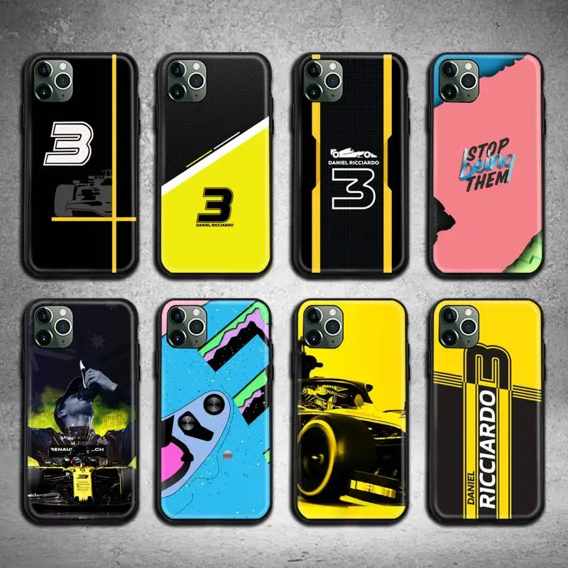 

F1 car Daniel Ricciardo 3 Phone Case For iphone 13 12 11 Pro Max Mini XS Max 8 7 6 6S Plus X 5S SE 2020 XR cover