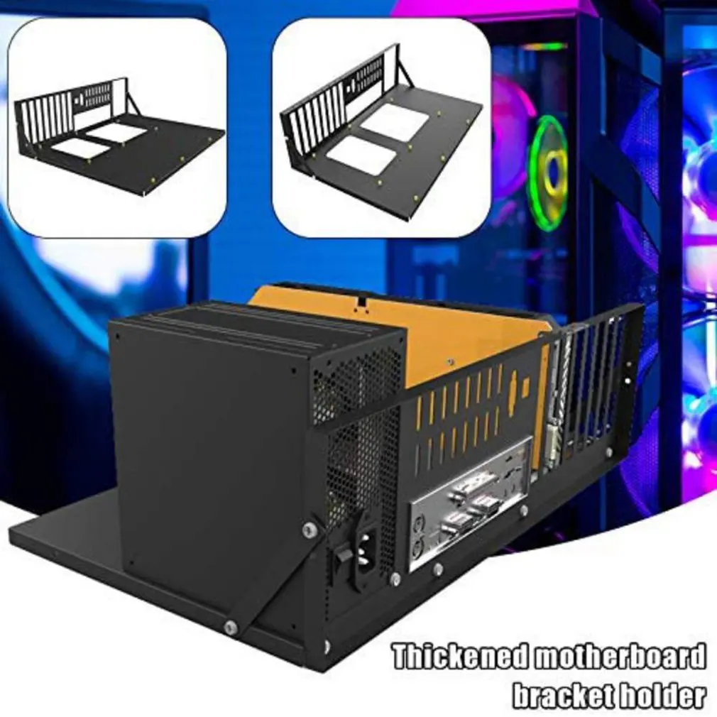 

Рамка для майнинга чехол с открытым шасси утолщенная зеркальная рамка для майнинга фермы Mineria ETH BTC Ethereum GPU