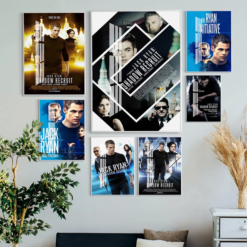 

Jack Ryan Shadow Recruit Action Thriller Film Print Art Poster Movie Wall Picture Video Room Cinema Home Decor Canvas Painting