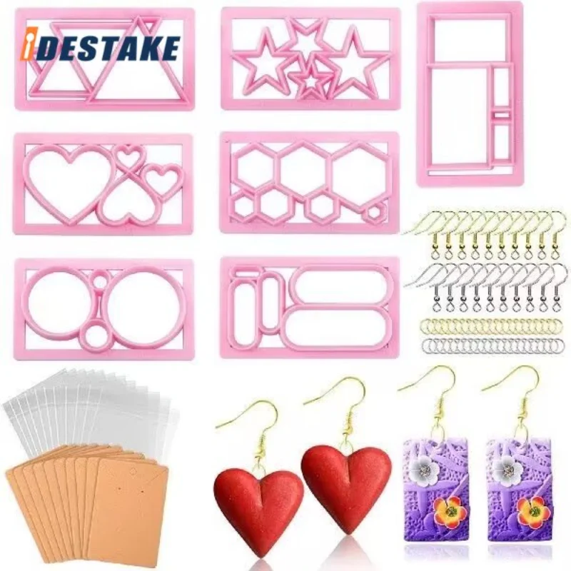 

DIY Epoxy Decorating Tool Plastic Cookie Cutter Mold Rhombus Love Five-Pointed Star Biscuit Mould Cake Tools Baking Accessories
