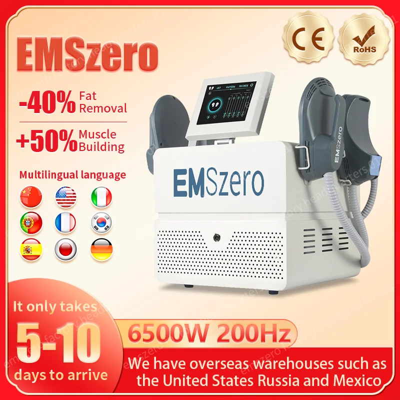 EMS RF Sculpt Machine 6500W EMSZERO Neo Hi-emt Sculpting Электромагнитный аппарат для похудения и