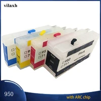 vilaxh for hp 950 951 refillable ink cartridges 950 xl 951xl for hp officejet pro with arc chip 8100 8600 8610 8620 8660 8640