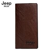 jeep buluo brand card holder coin purse mens long brand wallet clutch carteira masculina men leather men wallets business
