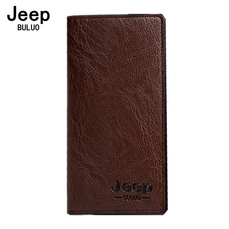Мужской брендовый держатель для карт кошелек JEEP BULUO длинный бумажник-клатч