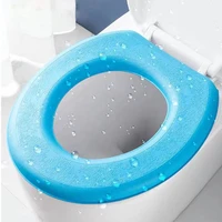 four seasons universal warm sticky toilet cover pad bathroom pad waterproof soft mildew proof washable toilet accessories