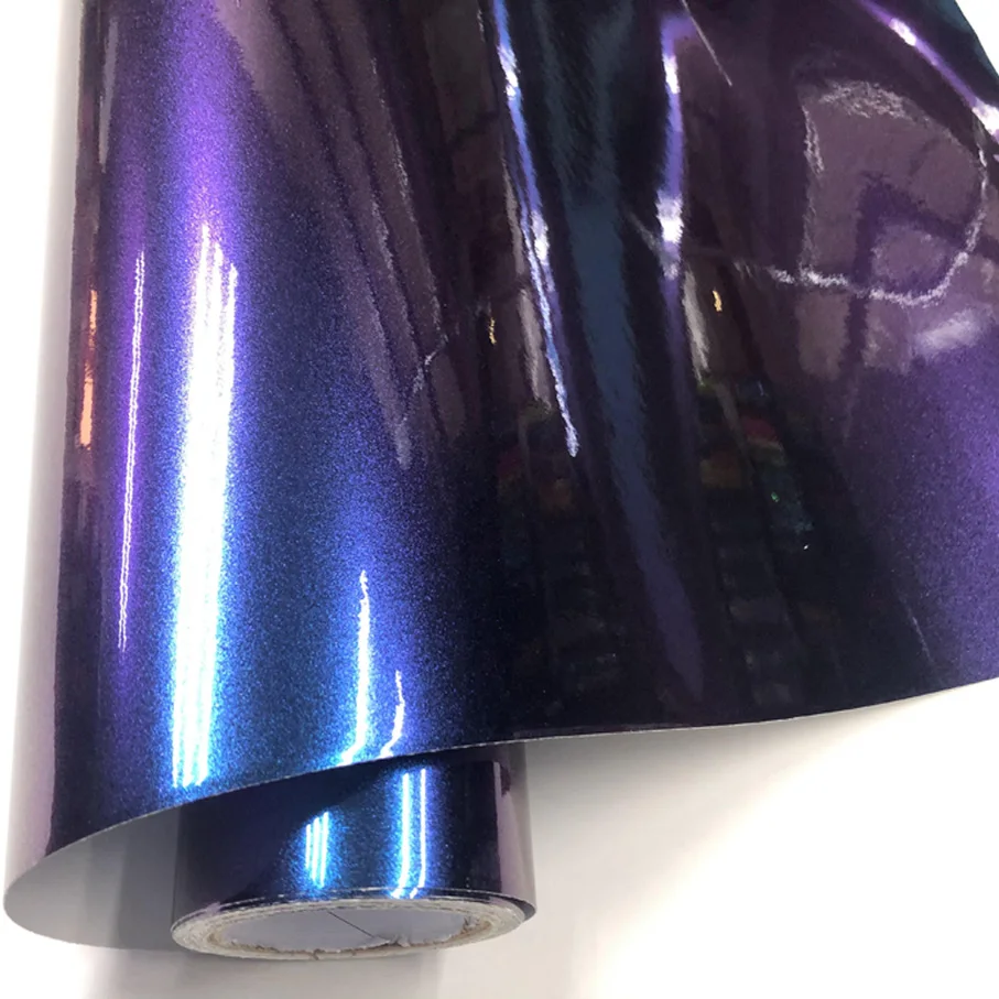 60 см * 1/2/3/4/5/6 м темно-синяя фиолетовая жемчужная фотопленка автомобильные