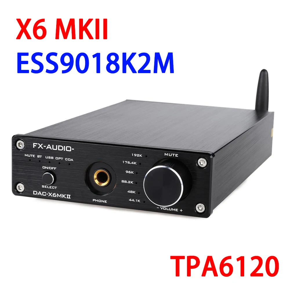 Декодер для микросхем FX-Audio X6 MKII DAC ESS9018 Bluetooth 5 0 TPA6120 APTX SPDIF коаксиальный