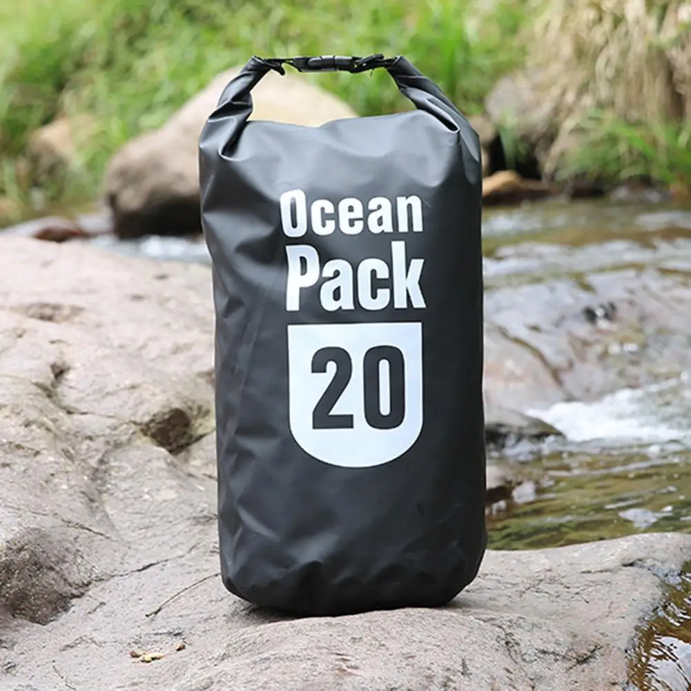 

20L Outdoor Backpack Leak-proof Portable Storage Fine Stitching Waterproof Dry Bag Rafting Bag for Kayaking Travel