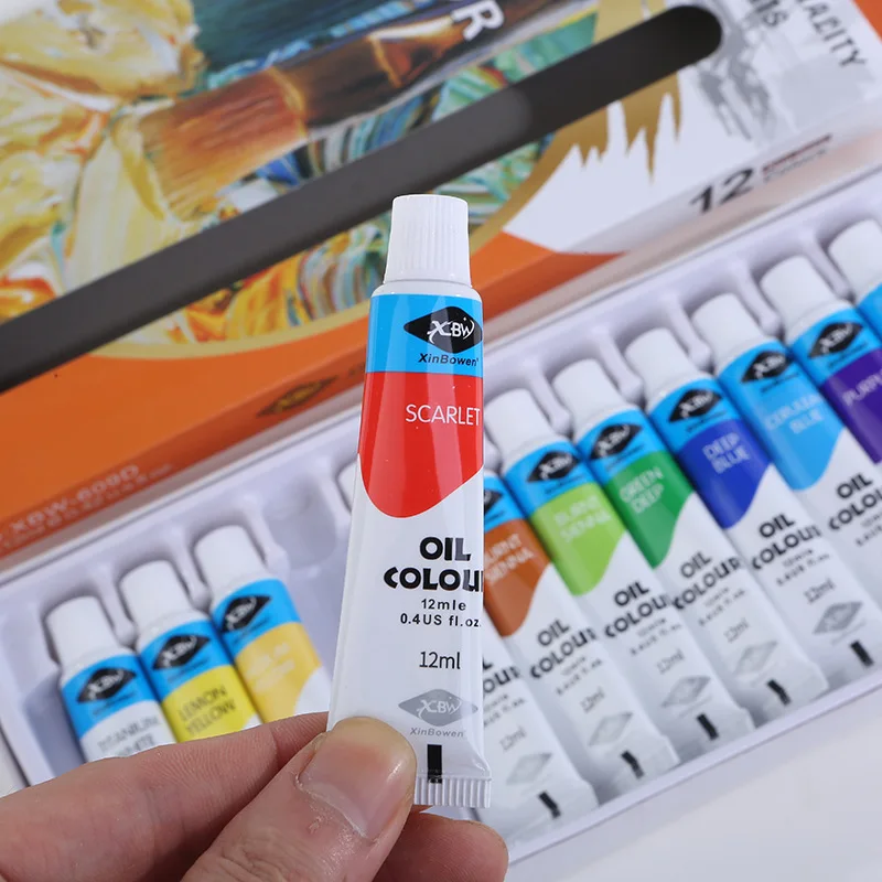 Cena 12 Kolorów Profesjonalna Farba Olejna 12ML Rysunek Dla Dzieci Specjalny Szybkoschnący Bez Smaku Bezpieczny Artystyczny Obraz Najtaniej 12 Kolorów Profesjonalna Farba Olejna 12ML Rysunek Dla Dzieci Specjalny Szybkoschnący Bez Smaku Bezpieczny Artystyczny Obraz