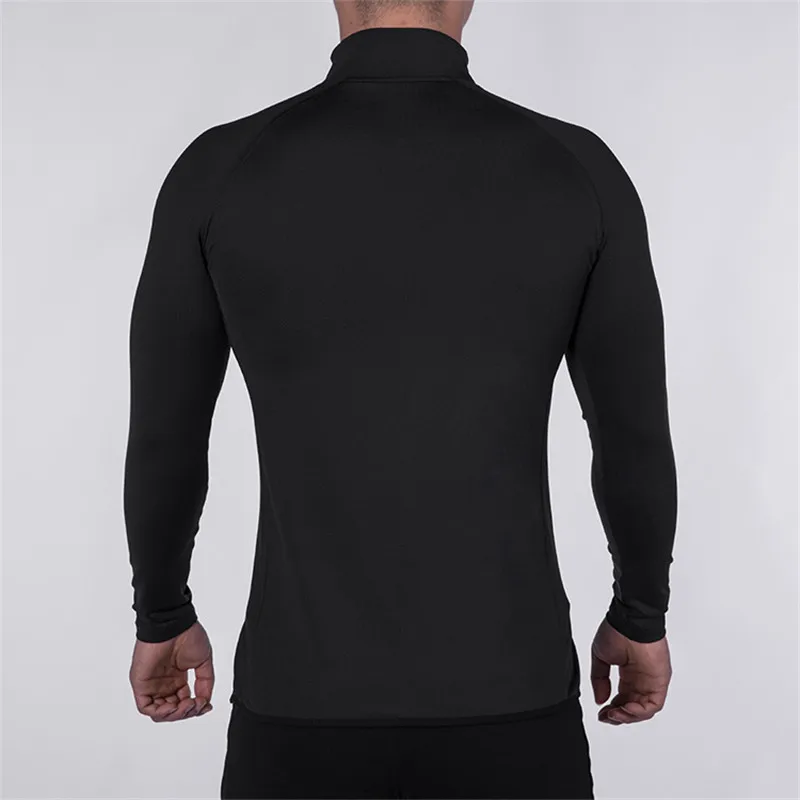 Men's Gym Fitness Sport T Shirt Bodybuilding Workout Long Sleeve Sweatshirt Jogging Sportswear Men Running Training Clothing