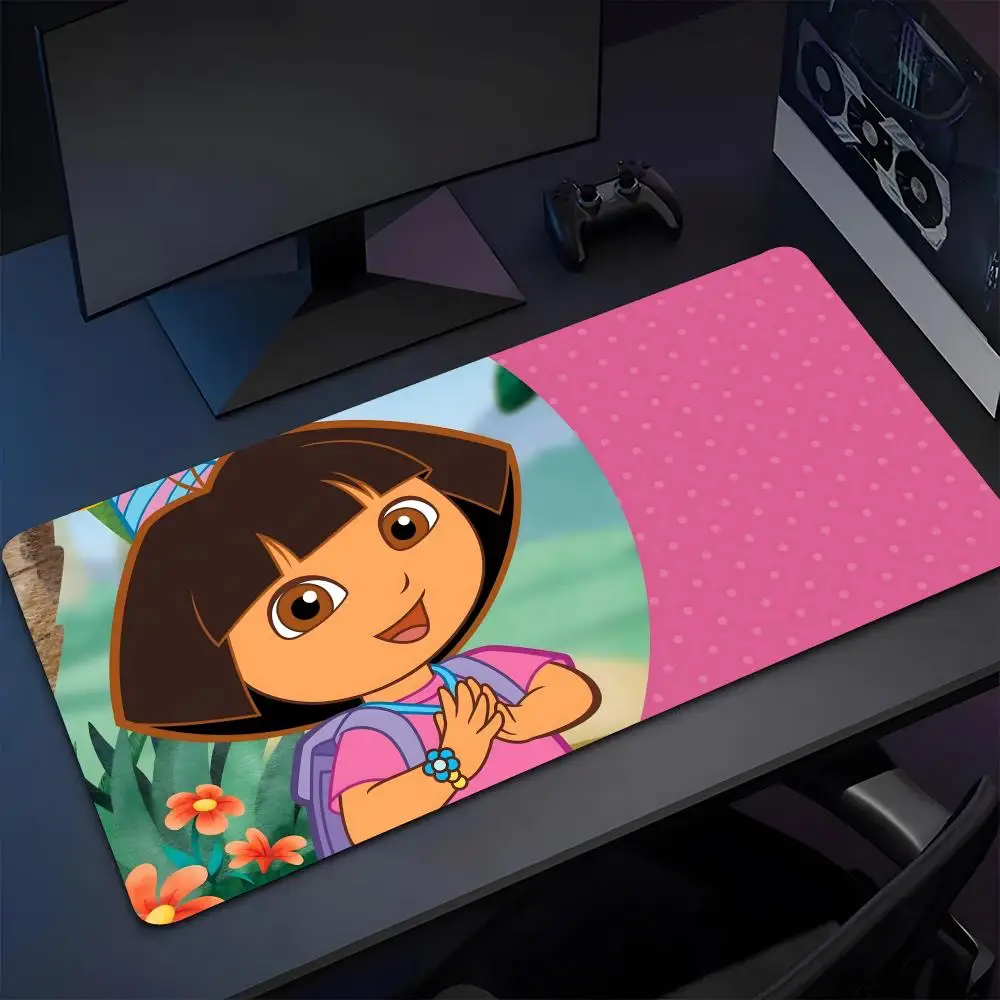 Cartoon Dor-a the Explorer Theme Birthday P mouse desk pad non-slip rubber gaming laptop carpet anti peeping 1200x600