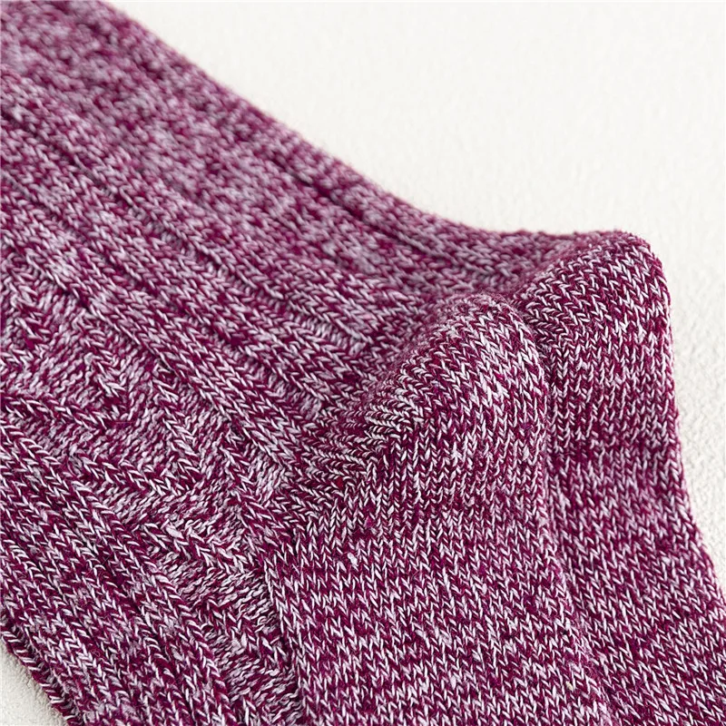 5 Pairs High Quality Winter Women's Rabbit-wool Socks Pure Color Super Thick Warm Cashmere Women Socks
