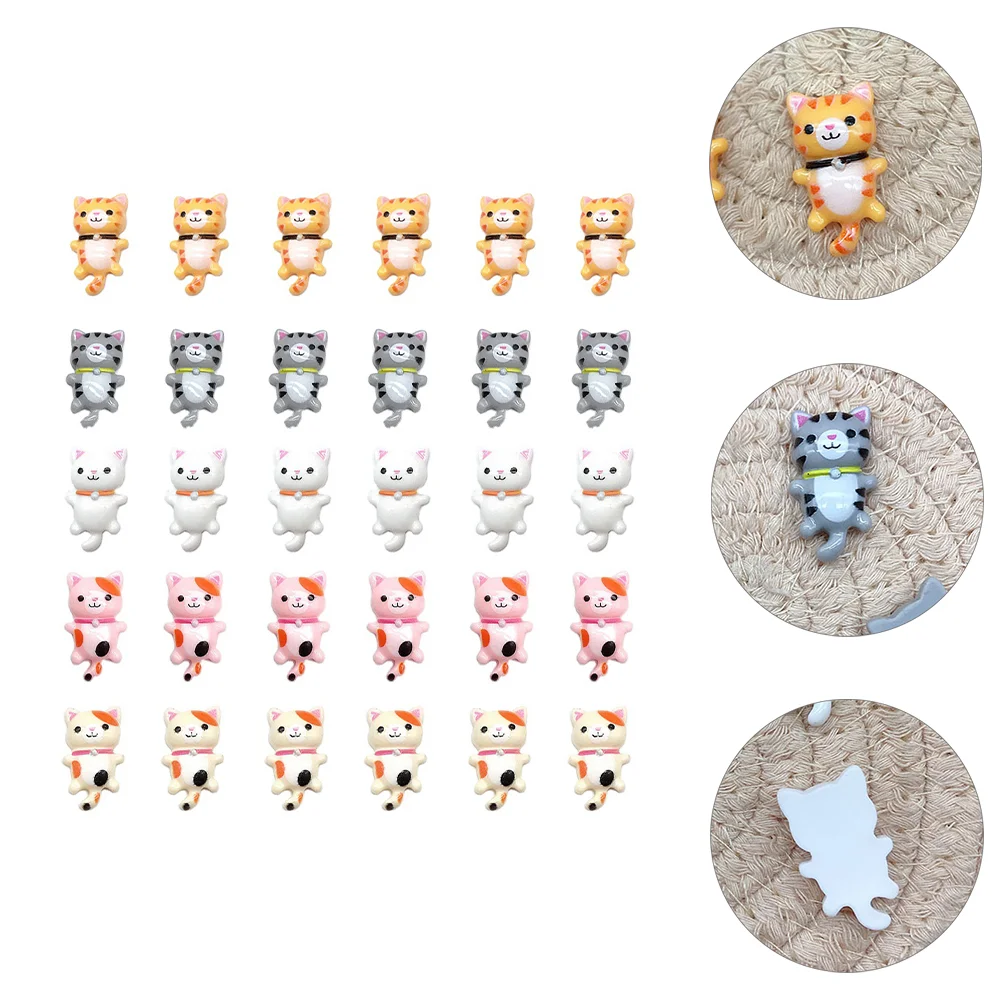 Купи Charms Cat Charm Resin Flatback Casecraft Pendant Bracelet Kitten Jewelry Diy Embellishment Making Miniature Earring Figurines за 224 рублей в магазине AliExpress