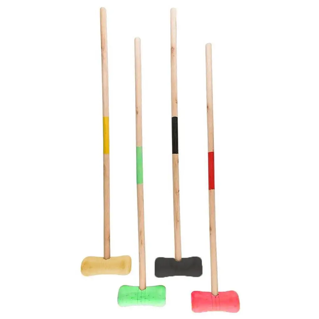 

Vintage Croquet Set Outdoor Sport Kit Playing Prop Accessory Sport Props Interactive Game Playthings with Storage Bag