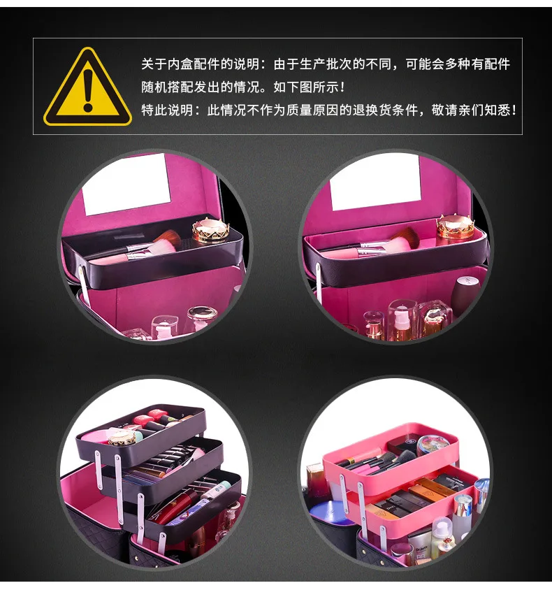 Профессиональный Чехол для макияжа модный косметический Органайзер косметолога