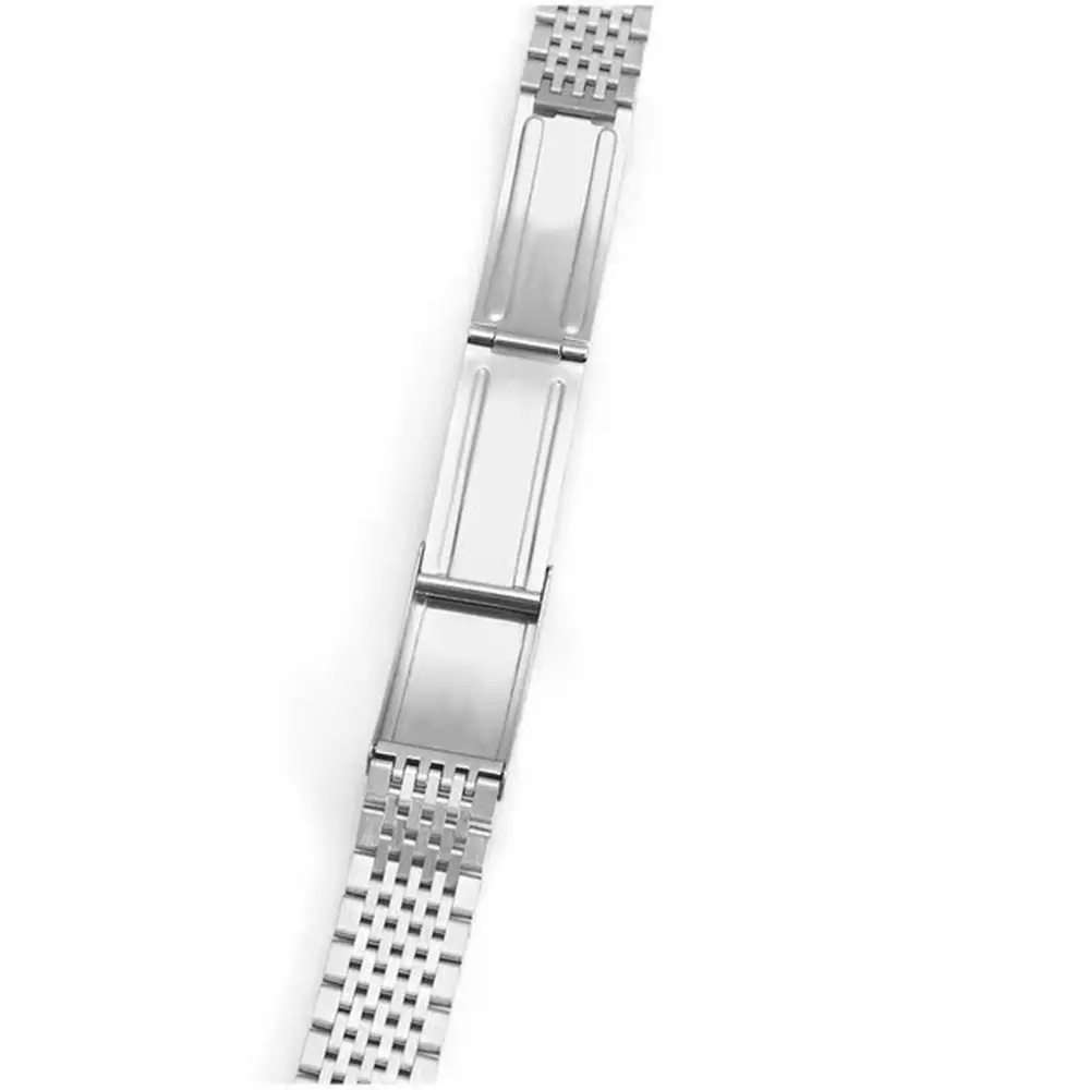 18mm 19mm 20mm Curved End Stainless Steel Silver Gold Watch Band Strap Bracelet Fit For Omega Watch