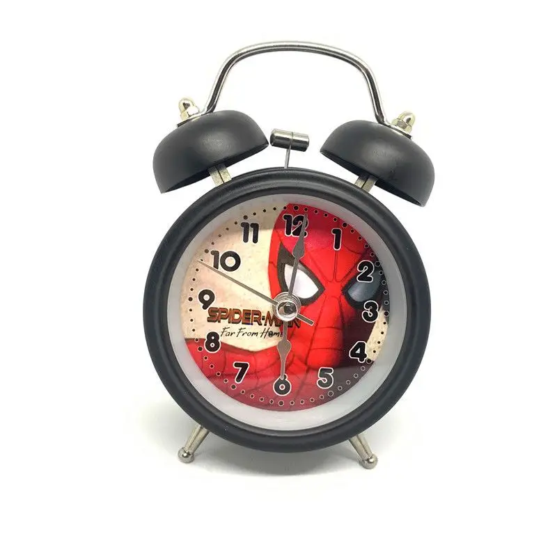 

Новые простые персонализированные часы с героями мультфильмов Marvel Человек-паук Капитан Америка креативный изысканный аниме-персонаж будильник оптом