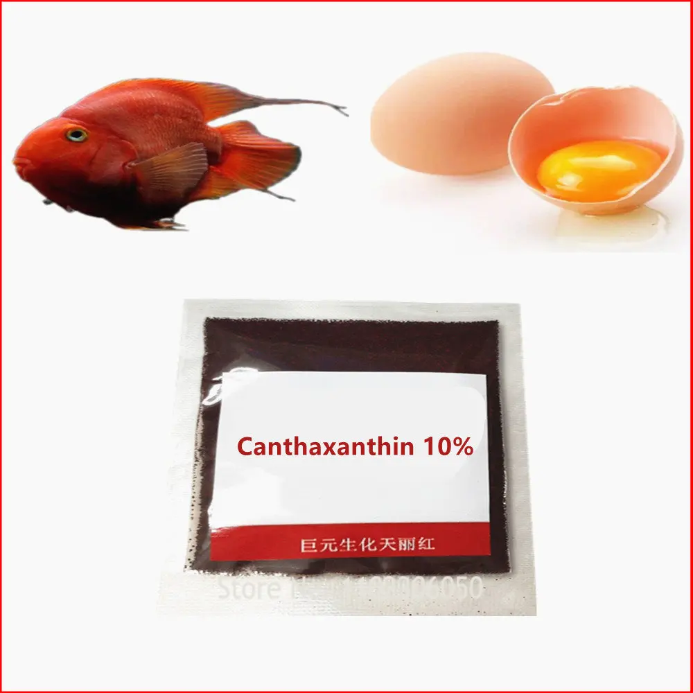 

Carophyll Red Canthaxanthin 10% Addition of egg yolk reddening colorant to feed