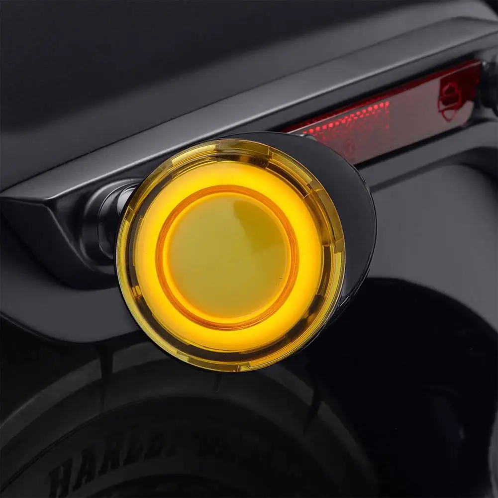 

2 Pcs Motorcycle Led Turn Signal Lights Front Rear 3-wire Wick Lighting Modified Accessories Compatible For XL883/X48