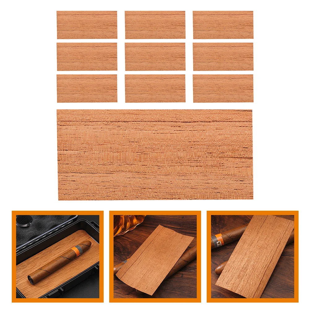 

10 Pcs Decorative Cedar Chips Humidor Accessories Fragrant Natural Wood Humidors Wooden Simple Strips Blocks