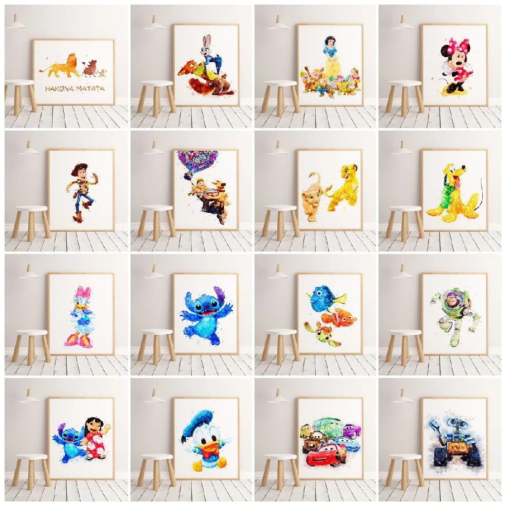 

Disney Микки, Дональд Дак Ретро детектив Стиль Бар Кафе домашний Декор постер живопись настенное Искусство Декор постеры холст живопись