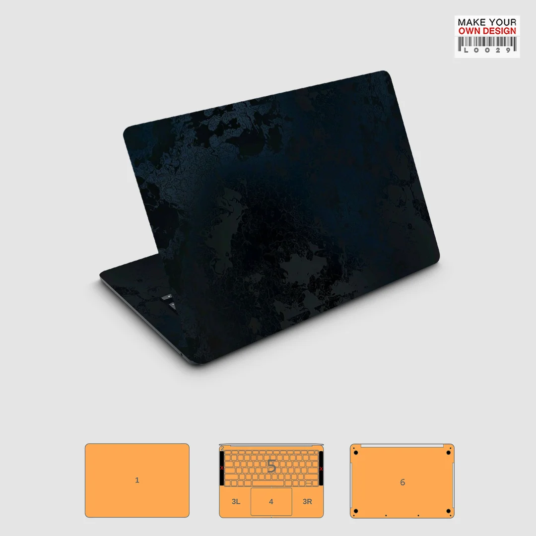 Фото 3M020 красочная наклейка на кожу для Macbook Pro 15,4 2016 2017 2018 2019, полная потертая наклейка, защитная пленка для экрана №5