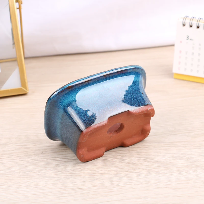 Цветочный горшок для бонсай в китайском стиле с вентиляцией и фиолетовыми