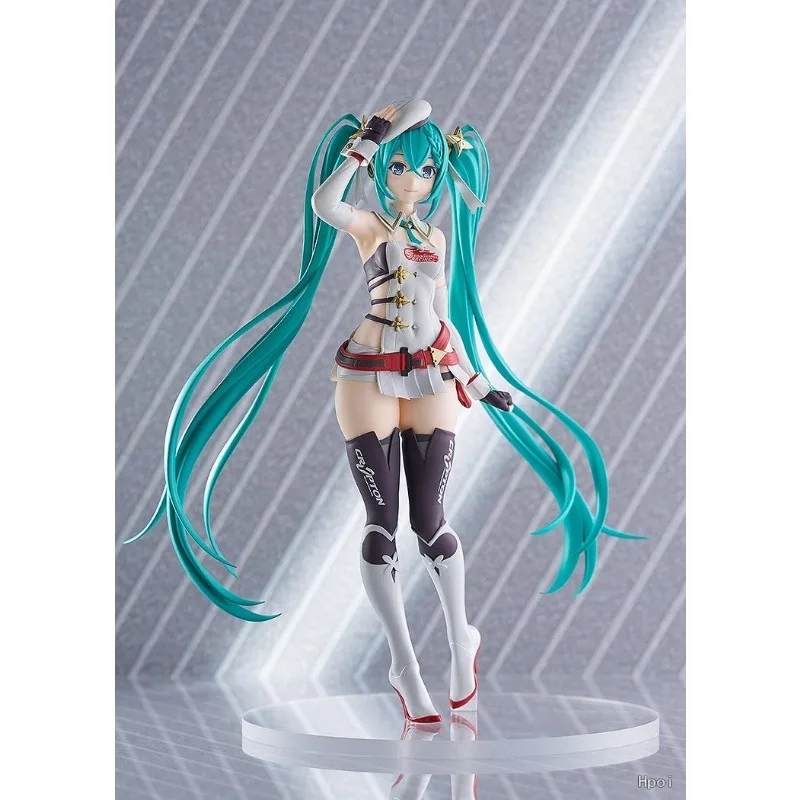 Фото В наличии оригинальная GSR GSC POP UP PARADE Hatsune Miku RACING MIKU 2023Ver 17 см анимационная модель персонажа игрушки подарки №3