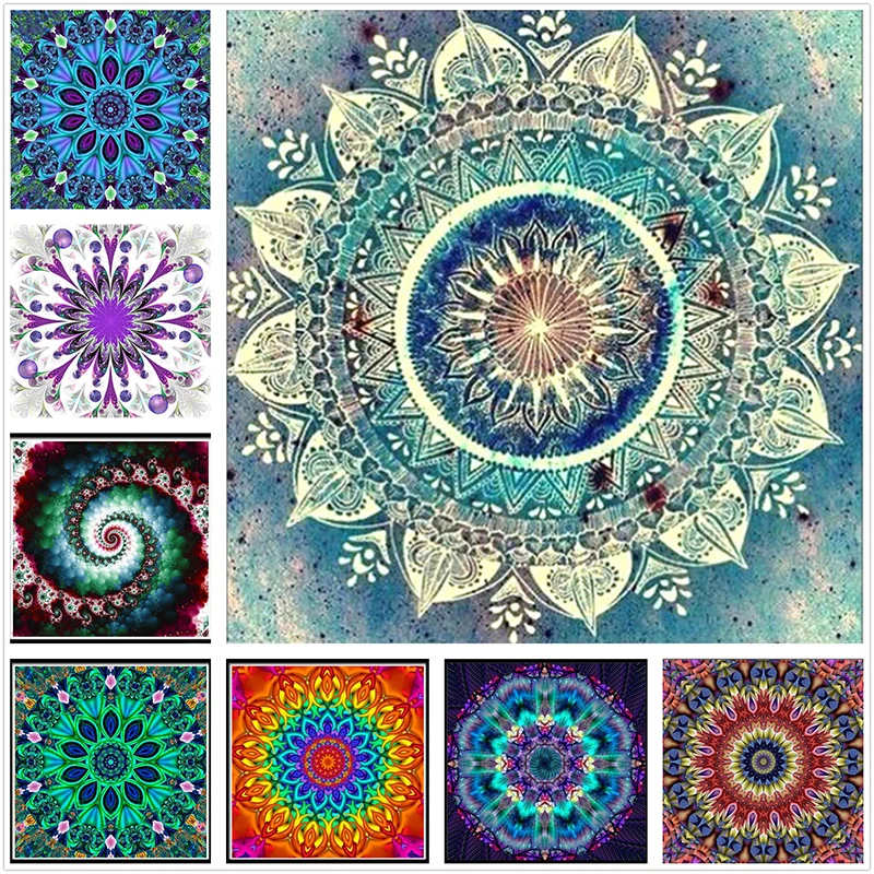 

5D diamond painting full diamond mandala round diamond embroidery mosaic home decoration pattern DIY handmade new year gift