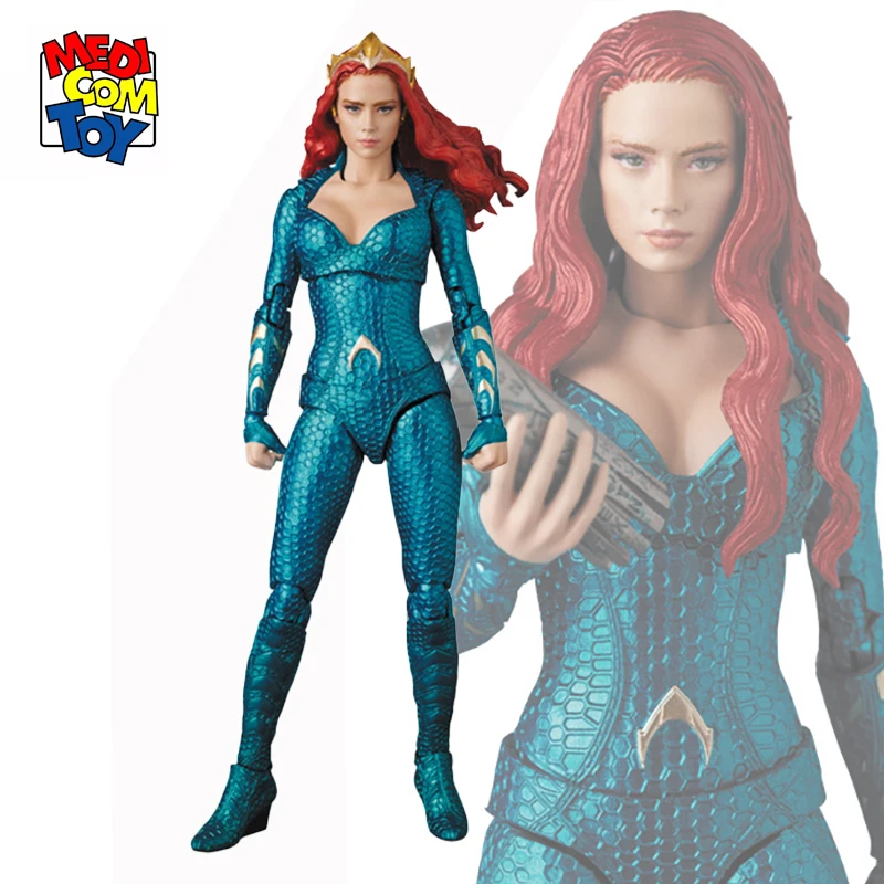 Оригинальная игрушка Medicom серии Mafex Aquaman MERA DC аниме экшн-Фигурки 6 дюймов