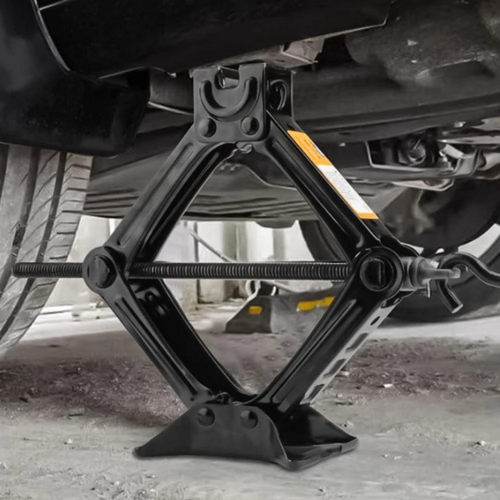 

2T ручной автомобильный домкрат, складная ручка, ножничный домкрат, тяжелый быстрый подъемник 100-390 мм, инструмент для ремонта стальных пластин средней толщины автомобиля, грузовика