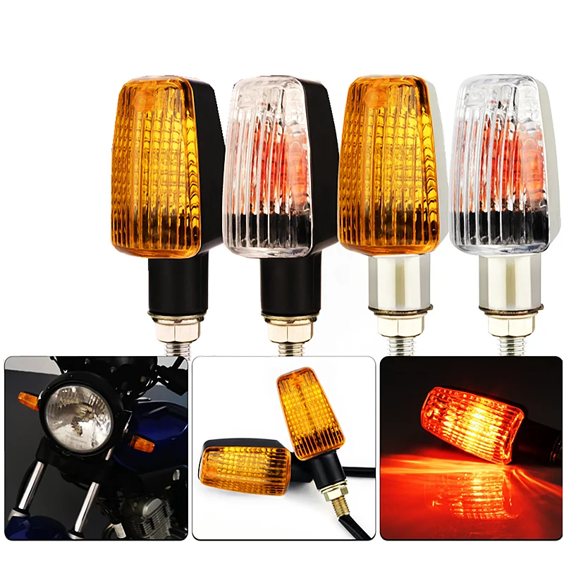 

Motorcycle Turn Signals12V Flasher Light Led Blinker Waterproof Turn Signal Lamp For 10mm Universal Bolt For Cafe Racer