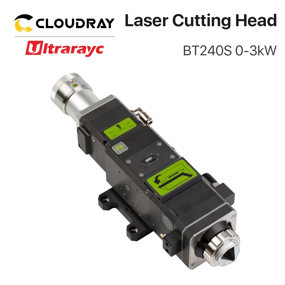 Ultrarayc Raytools BT240S Fiber Cutting Head Manual Focusing 0-3KW for QBH Metal Laser Cut FIber Laser Cutting Machine