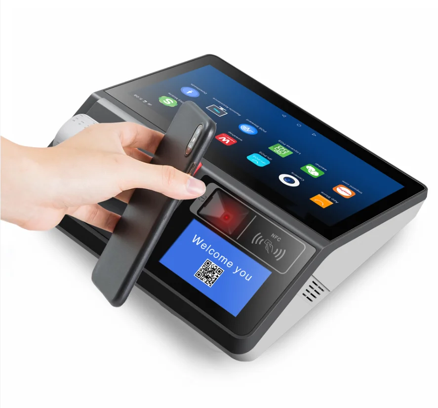 

Windows/Android POS System Cash Register 11.6 Inch Touch Screen POS Cashier 80MM Receipt PrinterLoyverse Scanner NFC VFD