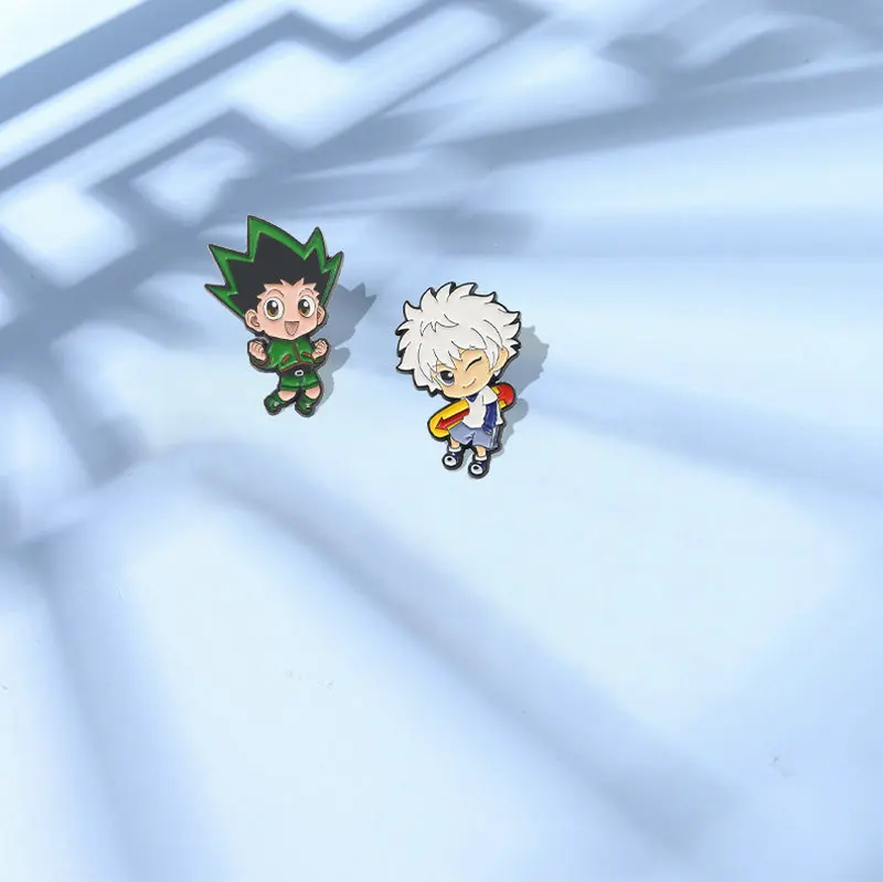 Эмалированная булавка HUNTERxHUNTER на заказ для лацканов Курапика леорио хиока значок