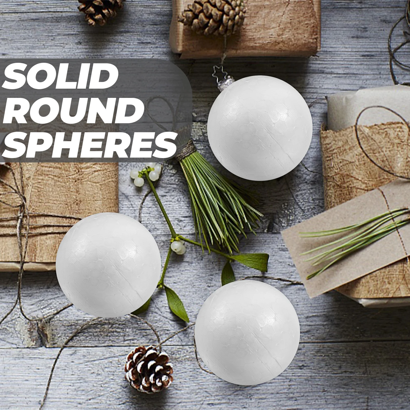 

100 Pcs Polystyrene Balls Bulk Ornaments Balls Craft House Ornaments Flowers Decorative Foam Balls