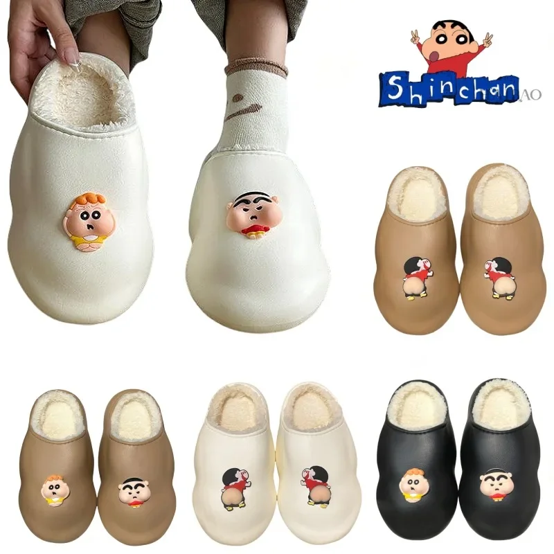 Хлопковые тапочки Crayon Boy Shin C-Chan из ЭВА непромокаемая обувь для дома теплая милая
